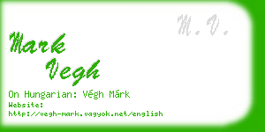 mark vegh business card